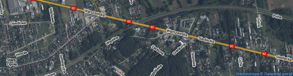 Zdjęcie satelitarne Okrężna ul.